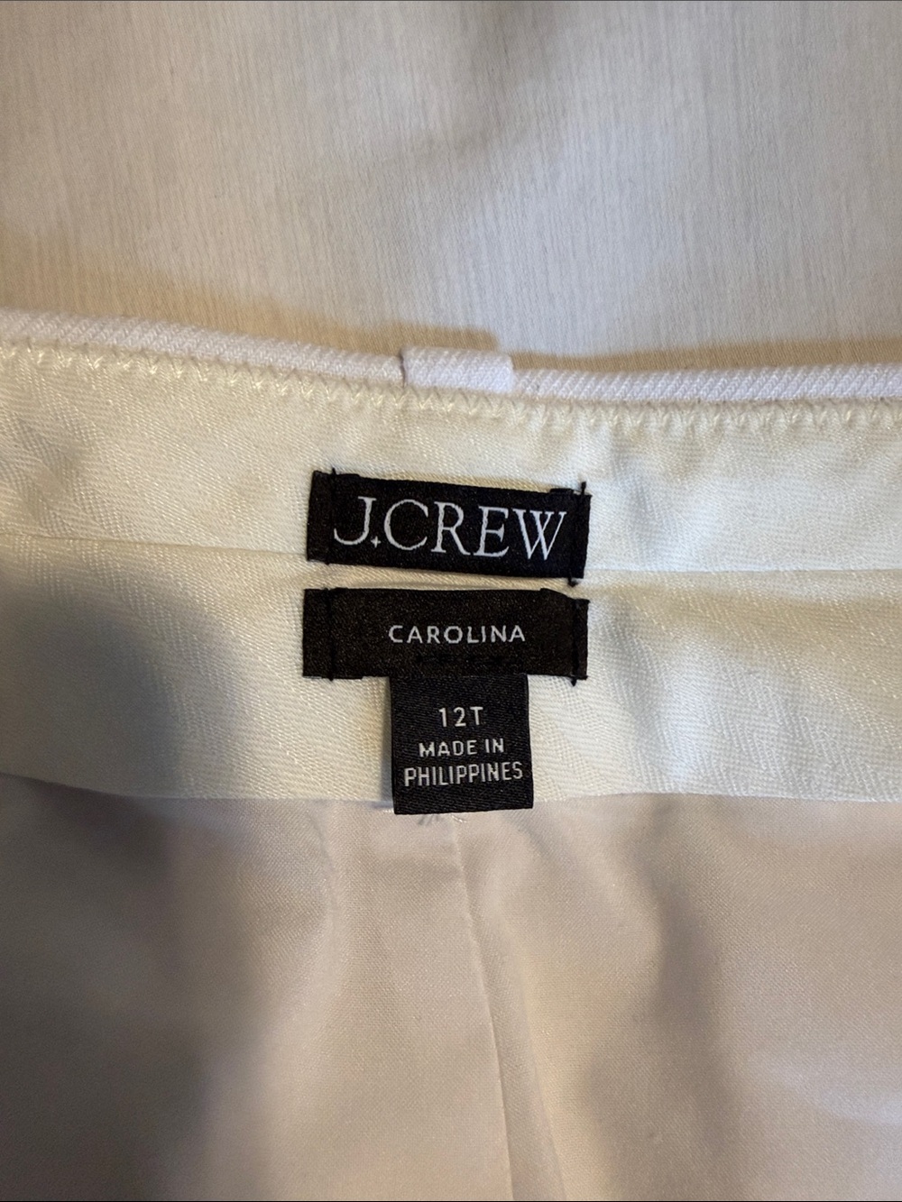 J. Crew White Wide-Leg Linen-Blend Trousers - Picture 2 of 9